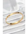 ietaks™ 316L Çelik Gold Renk 65 mm Kadın Kelepçe Bileklik