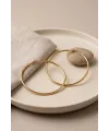316L Çelik Gold Renk 66 mm Halka Küpe