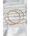 316L Çelik Gold Renk 75 mm Halka Küpe