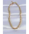 316L Çelik Gold Renk Arpa Model Kolye TJ-BKO8748