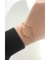 316L Çelik Gold Renk Düğüm Model Bileklik