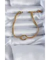 ietaks™ 316L Çelik Gold Renk Düğüm Model Kadın Bileklik