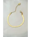 ietaks™ 316L Çelik Gold Renk İtalyan Zincirli Bileklik