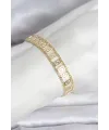 316L Çelik Gold Renk Labirent Model Kadın Bileklik