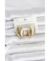 316L Çelik Gold Renk Midye Model Kadın Küpe