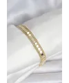 316L Çelik Gold Renk Pullu Zincir Model Kadın Bileklik