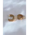 ietaks™ 316L Çelik Gold Renk Sıkıştırmalı Erkek Küpe