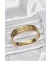ietaks™ 316L Çelik Gold Renk Vintage Model Kadın Kelepçe Bileklik