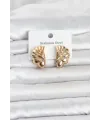 316L Çelik Gold Renk Vintage Model Kadın Küpe