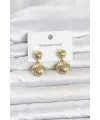 316L Çelik Gold Renk Vintage Model Kadın Küpe