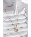 ietaks™ 316L Çelik Gold Renk Zincir Gold Altın Model Kadın Kolye