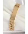 ietaks™ 316L Çelik Gold Renk Zincir Künye Model Erkek Bileklik