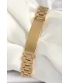 ietaks™ 316L Çelik Gold Renk Zincir Künye Model Erkek Bileklik