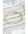 ietaks™ 316L Çelik Gold Renk Zirkon Taşlı 65 mm İnce Kadın Kelepçe Bileklik