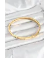 ietaks™ 316L Çelik Gold Renk Zirkon Taşlı 65 mm Kadın Kelepçe Bileklik