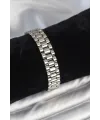ietaks™ 316L Çelik Gümüş Renk 12 mm Kalınlık Erkek Bileklik