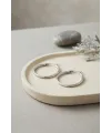 316L Çelik Gümüş Renk 28 mm Halka Küpe