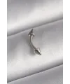 316L Çelik Gümüş Renk Çivi Model Piercing