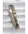 ietaks™ 316L Çelik Gümüş Renk Gold Kalp İşleme Nomination Charm Bileklik