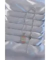 316L Çelik Gümüş Renk Pembe Mineli Ay Figür Tarot Kolye