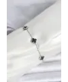 ietaks™ 316L Çelik Gümüş Renk Siyah Baby Boy Yonca Bileklik