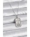 ietaks™ 316L Çelik Gümüş Renk Terazi Burcu Zirkon Taşlı Kadın Kolye