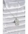 ietaks™ 316L Çelik Gümüş Renk Zincir Aslan Burcu Zirkon Taşlı Kadın Kolye