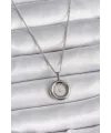ietaks™ 316L Çelik Gümüş Renk Zincir Gümüş Renk Altın Model Kadın Kolye