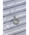 ietaks™ 316L Çelik Gümüş Renk Zirkon Taşlı Model Kadın Kolye