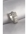 316L Çelik Gümüş Renk Zirkon Taşlı Tragus Piercing