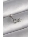 ietaks™ 316L Çelik Gümüş Renk Zirkon Taşlı Yıldız Tragus Piercing