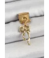 ietaks™ 316L Çelik Sallantılı Uzun Fiyonk Model Gold Renk Nomination Charm