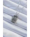 ietaks™ 316L Çelik Zincir Eskitme Gümüş Renk Ay Figürlü Tarot Kolye
