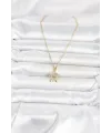 316L Çelik Zincir Gold Renk Caretta Caretta Model Kadın Kolye