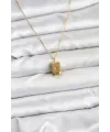 ietaks™ 316L Çelik Zincir Gold Renk Minimal Kutup Yıldızı Model Kadın Kolye