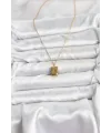 ietaks™ 316L Çelik Zincir Gold Renk Minimal Kutup Yıldızı Model Kadın Kolye