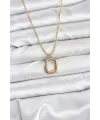 316L Çelik Zincir Gold Renk Model Kadın Kolye