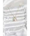 ietaks™ 316L Çelik Zincir Gold Zirkon Taşlı Yılbaşı Temalı Kadın Kolye
