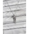 ietaks™ 316L Çelik Zincir Gümüş Renk Deniz Anası Model Zirkon Taşlı Kadın Kolye
