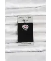 316L Cerrahi Çelik Pembe Kalp Model Göbek Piercing