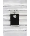 316L Cerrahi Çelik Zirkon Taşlı Kalp Model Göbek Piercing