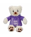 3192 Kapüşonlu Peluş Ayı 30 cm -Sunman
