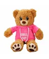 3192 Kapüşonlu Peluş Ayı 30 cm -Sunman