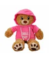 3192 Kapüşonlu Peluş Ayı 30 cm -Sunman