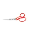 3257-8 Tekstil / Yatık Konfeksiyon Makası No: 8 İnç / 20,32cm - Nikel Kaplama, Kırmızı Saplı, Mikro Tırtıllı