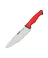 34161 Duo Şef Bıçağı 21 Cm - Kırmızı Kaymaz Sap