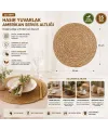 35 cm Hasır Yuvarlak Amerikan Servis Altlığı (Supla)