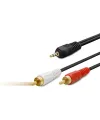 3.5 mm to 2 RCA Kablo 1.5 m - Siyah HDX1024