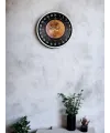 36 Cm Beyaz 24 Saat Göstergeli Özel Tasarım Duvar Saati