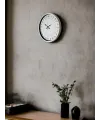 36 Cm Beyaz 24 Saat Göstergeli Özel Tasarım Duvar Saati